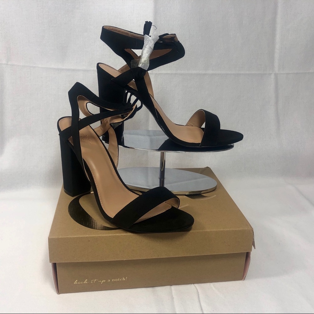 Charlotte Russe Black Block Heels